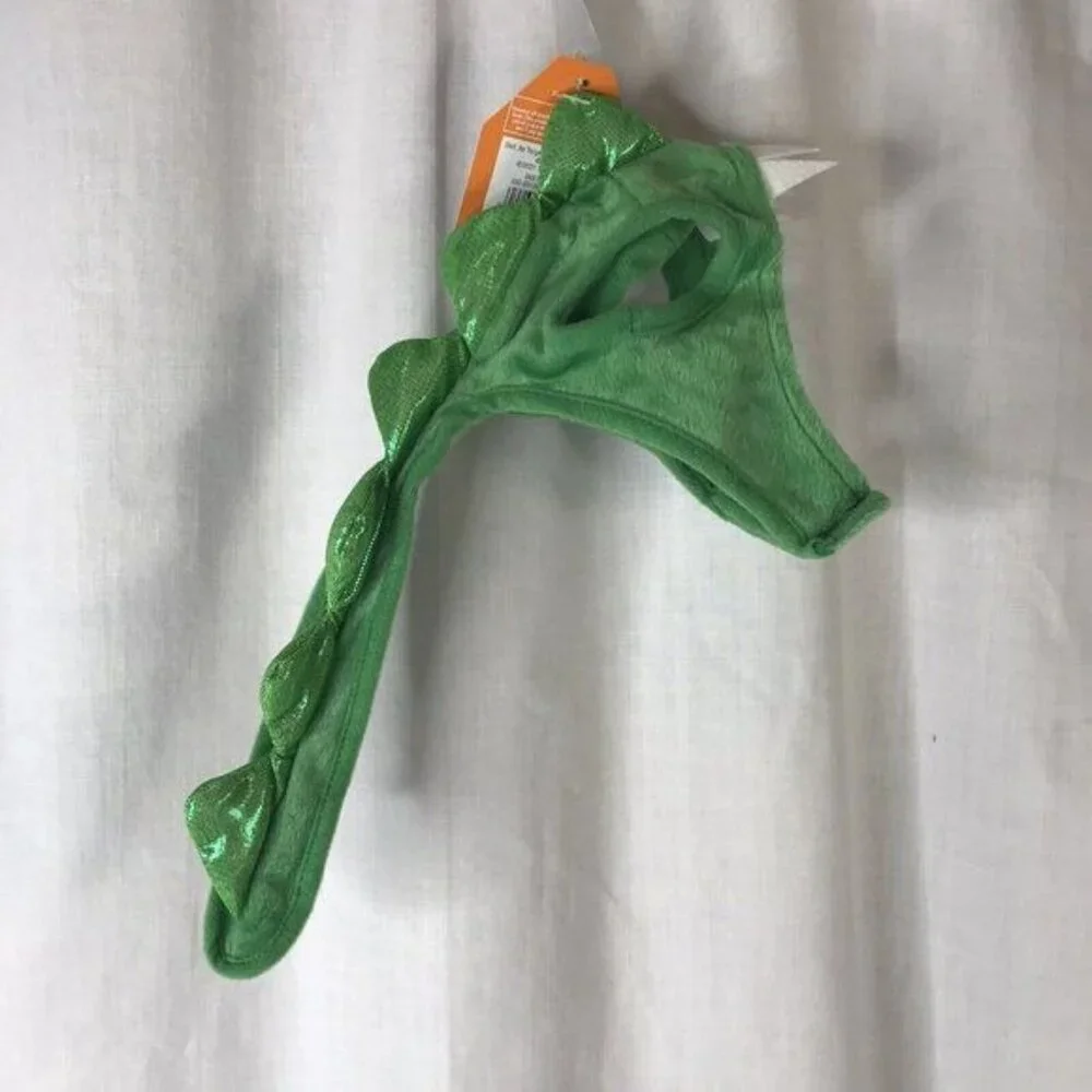 Small Cat Dog Pet Hat Dinosaur Halloween Costume One Size Headpiece New Green